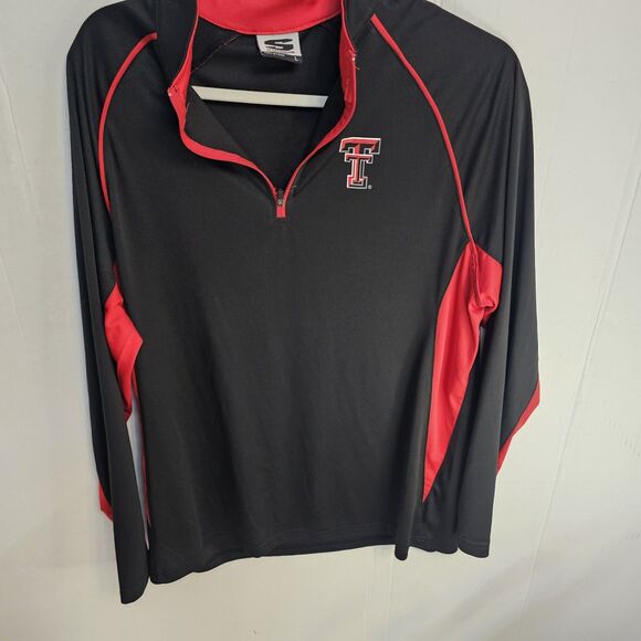Stadium Athletic Mens Texas Tech 1/4 Zip Pullover Shirt Sz Large Athleisure U426 - Picture 1 of 10